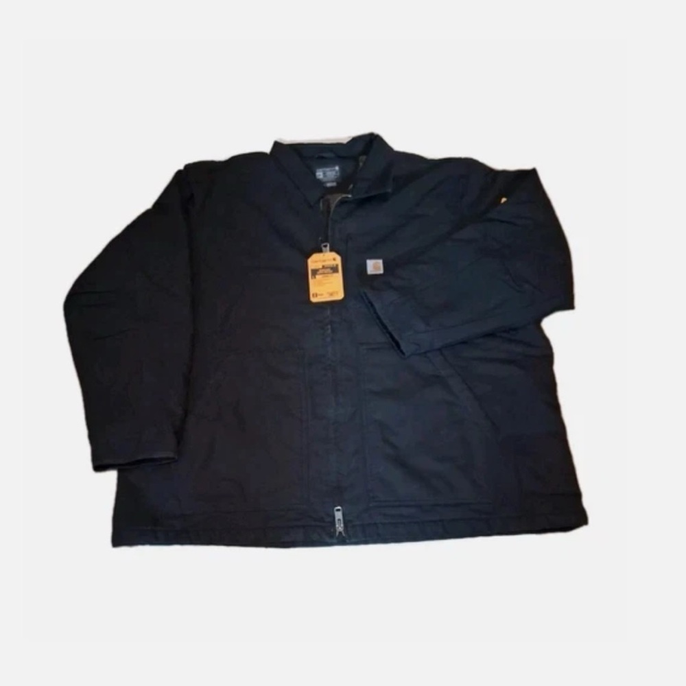 Men's Carharrt 3XL Black Duck Jacket Fleece Lined